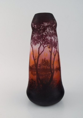 Daum nancy france grand vase - daum, nancy,