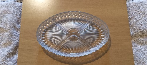 Plat ovale ancien verre à - plat,