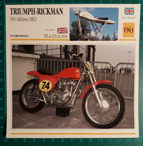 Photo moto triumph rickman - photo,
