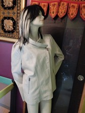 veste simili cuir M&s mode taille 48 grise