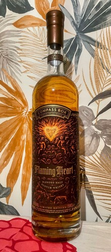 Flaming heart magnum compass - heart,