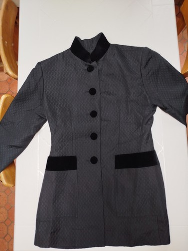 Veste noire boutons - veste,