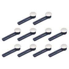 Bouton Rallonges, 10pcs Pas Couture Rallonge Boutons Pantalons (Argent,2.13")