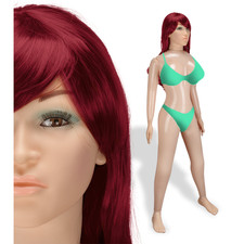 Poupée gonflable de luxe rousse yeux marron Miranda