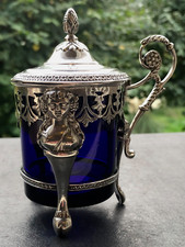 Splendide Moutardier en argent