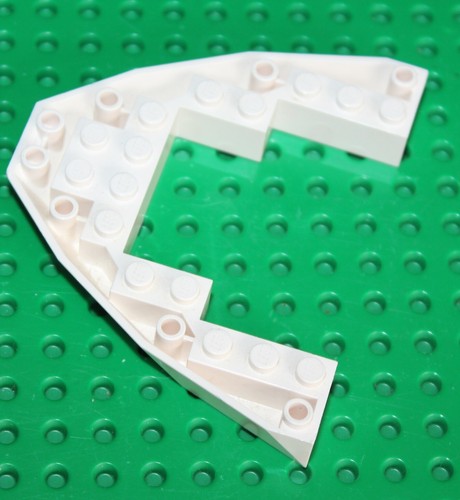 Lego white boat - lego, brick