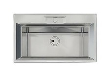 FOSTER 2975060 Lavabo 1 Baignoire en Acier Inoxydable Brossé 86x50 CM