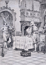 Eau forte - 1892 : Le repas