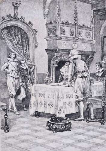 Eau forte 1892 - eau, repas