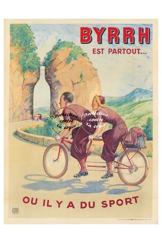 Apéritif byrrh vélo tandem - apéritif,