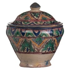 Maroc Ancien Pot Couvert en