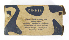Ration US type K - Dinner - US ARMY WW2 ( matériel original )