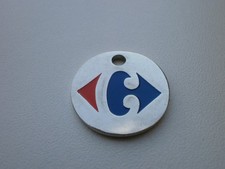 jeton de caddie métal " HYPERMARCHE CARREFOUR DE GENNEVILLIERS"