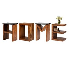 Table d'appoint salon bois