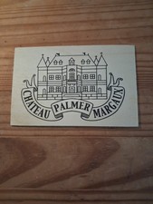 CARTE POSTALE MATIERE EN BOIS CHATEAU MARGAUX PALMER