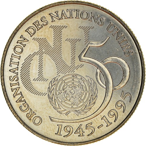Monnaie france onu 5 - france,, onu,