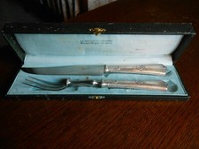 Couverts à Gigot avec Poinçons très anciens dans écrin "La Nouvauté Française" 