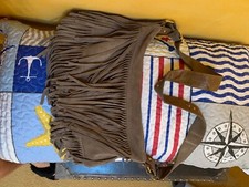 Suede Boho Gap Fringe Bag