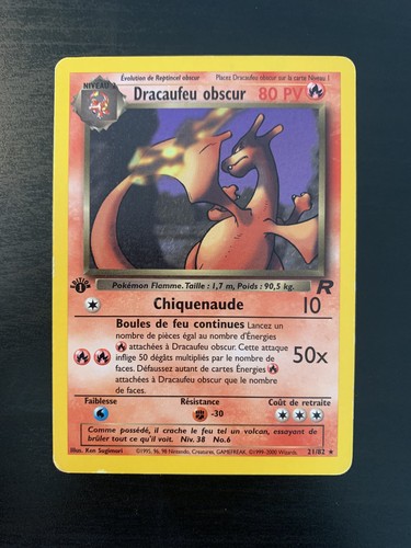 Carte pokémon dracaufeu - :,
