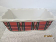 Christmas Tartan Mini Loaf Pan