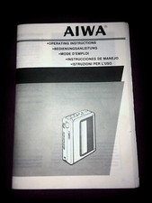 Notice instructions AIWA du walkman cassette recorder Model TP-37 