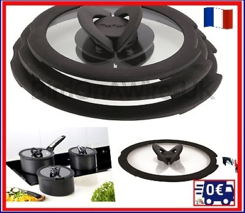 Set couvercles verre - 3, tefal