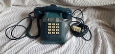 Ancien Téléphone Vintage Socotel S63 bleu à touches