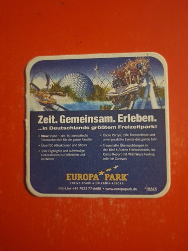 Beer mat europapark motif - mat, 2