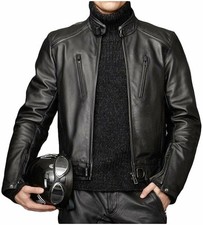 Veste de moto noire pour