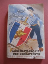 Almanach 1942 de la légion Française des combattants publié approbation Maréchal