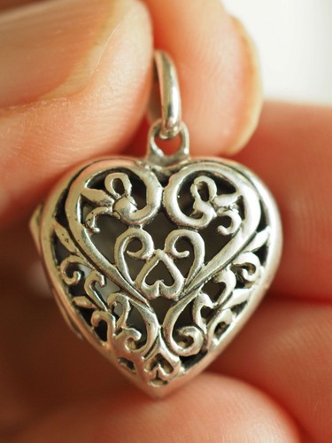 Pendentif vintage coeur - pendentif,