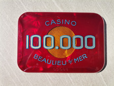 Jeton de Casino grande plaque