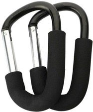 2 Pièces Crochet pour Poussette, Universelles Bébé Sac à Langer Rangement Course