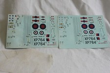 Model maquette: decals, décalcomanies: avion, Bac Lightning F3, Airfix, 1/72