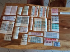 Lot de Planches de Timbres Français NEUFS des Années 60 / 70, faciale