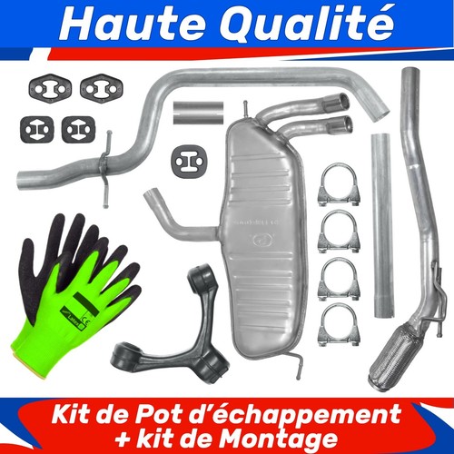 Kit pot échappement pour - kit, de