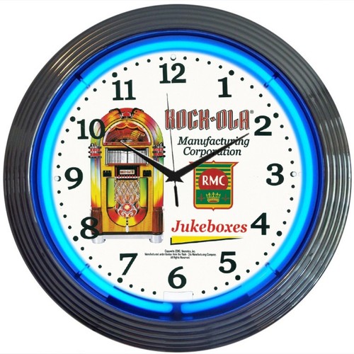 Rockola jukebox neon clock - jukebox,