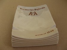 Ancien cendrier publicitaire en céramique PAPETERIES DUJARDIN  M.S.J. - 1920/30