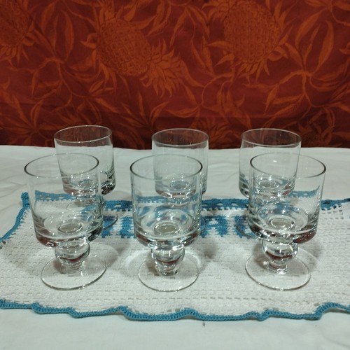 Vintage lot 6 verres à - :,