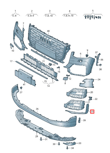Neuf original audi line - q2, s