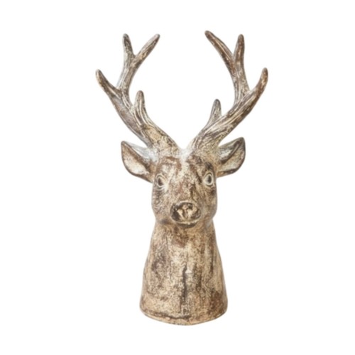 Figurine cerf sur pied buste - cerf,