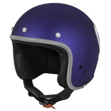 Casque Scooter Jet avec Logo Original PIAGGIO Vespa Bleu Cobalt Opaque