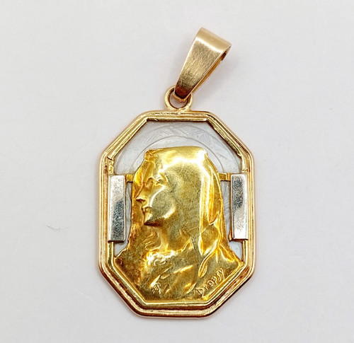 Médaille religieuse art deco