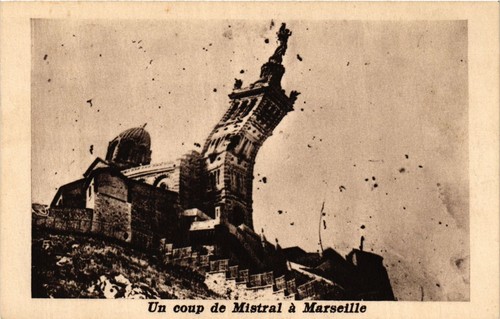 Cpa coup mistral a - coup,