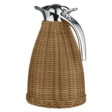 IB Laursen Thermos Braun Poly-Rattan Tresse 1,5 Litre Cruche