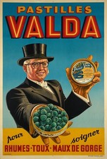 POSTER AFFICHE  Pastille Valda