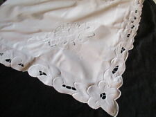 Gorgeous Vintage French PillowShams Pillowcases PAIR Richelieu Lace Embroidery