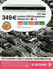 Publicité Advertising 079  2006  E. Leclerc le lecteur dvd disque dur LG