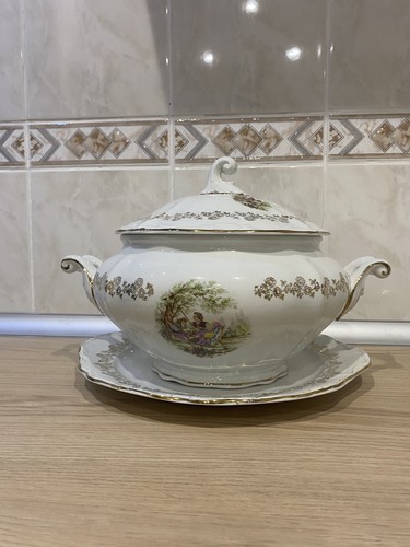 Soupière porcelaine digoin - en,