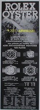 PUBLICITE ROLEX OYSTER MONTRE BRACELET HAUTE PRECISION DE 1934 FRENCH AD WATCH